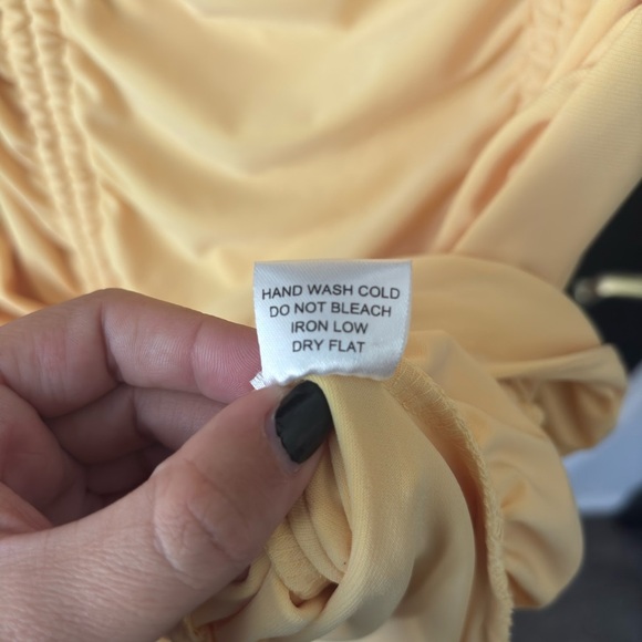 ‼️Price Drop‼️End of Summer Sale‼️ Iris Y2K Yellow Mini Slip Dress Cocktail - Picture 4 of 5